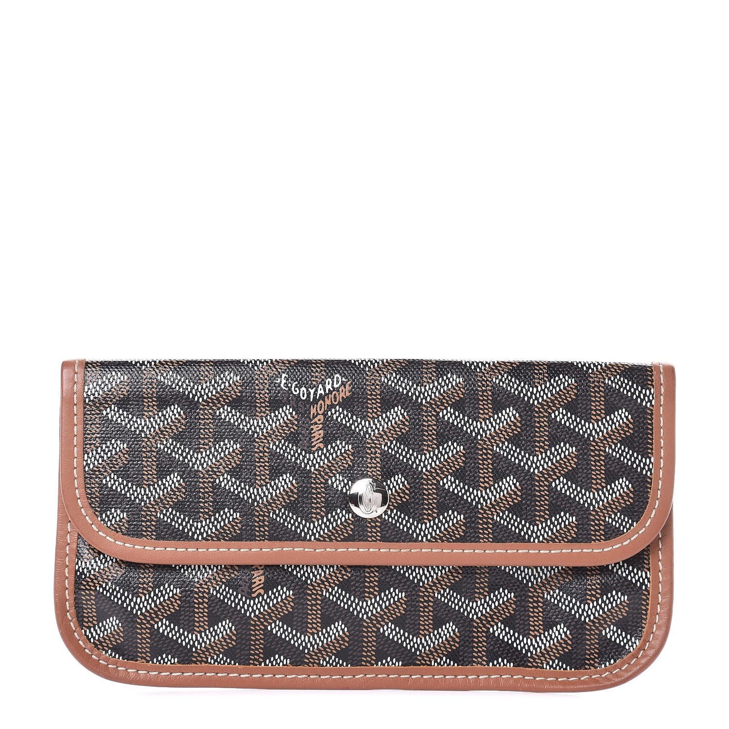 Goyard Goyardine Pouch Black Gold 1 of 6