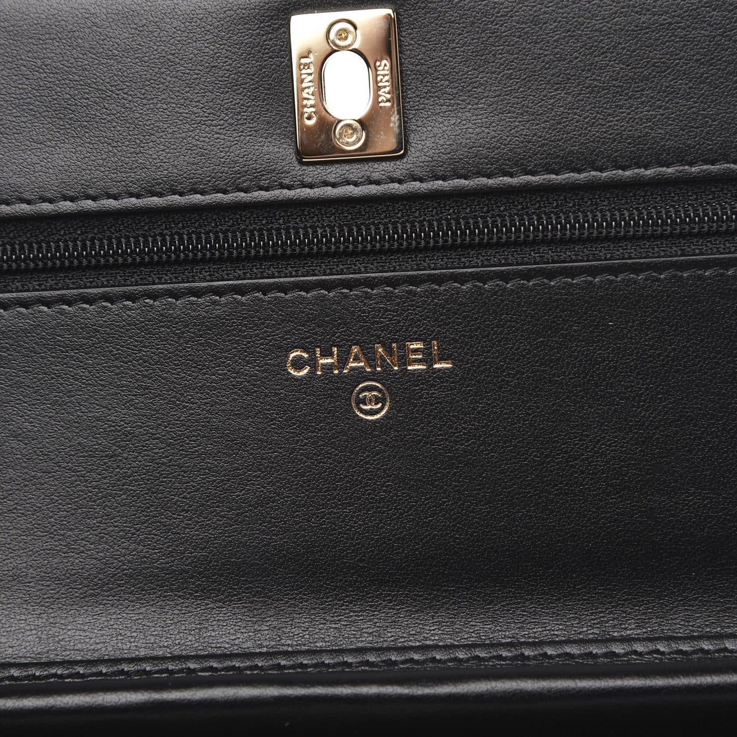 Velvet Quilted Pearl Crush Wallet On Chain WOC Black