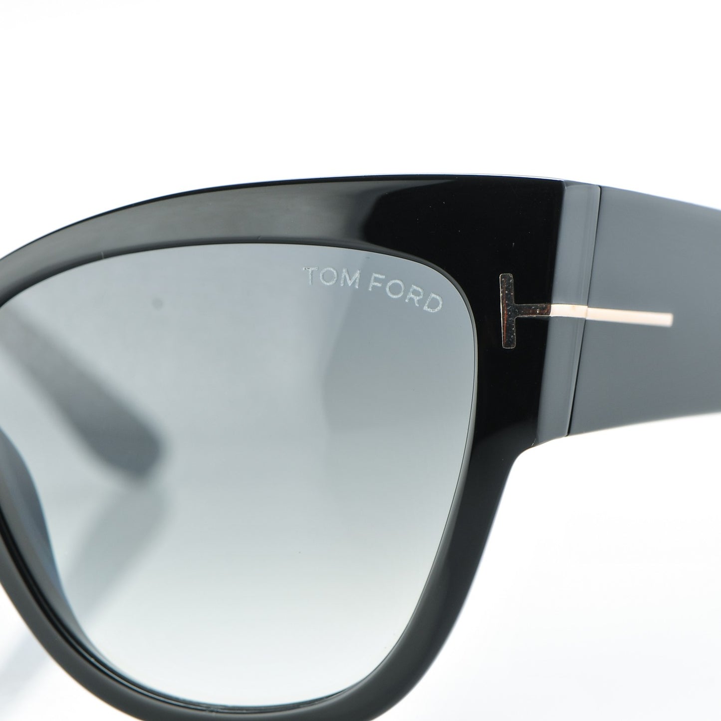 Acetate Anoushka Cat Eye Sunglasses TF371 Black