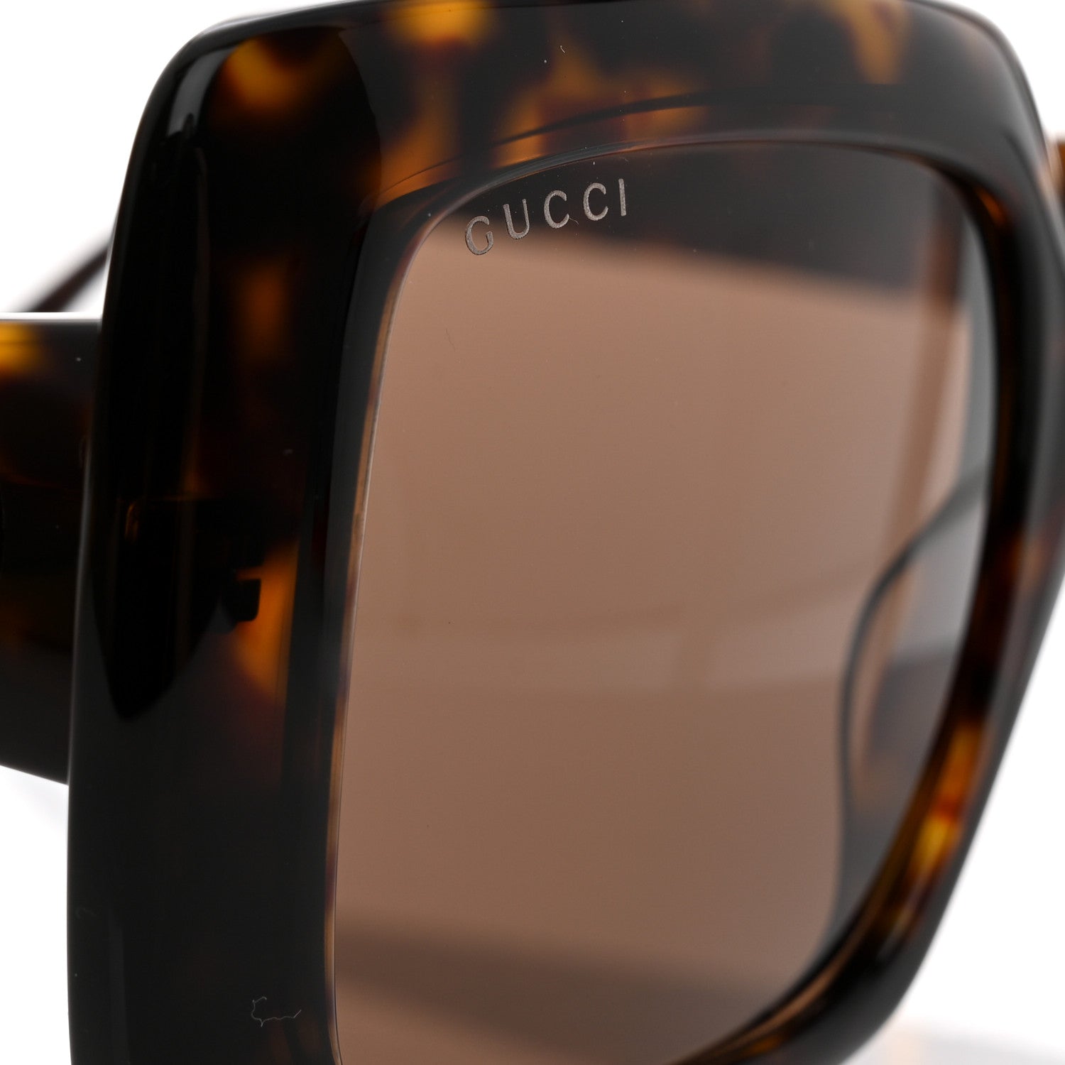 Gucci Acetate Square Frame Sunglasses GG0896S Tortoise 7 of 8