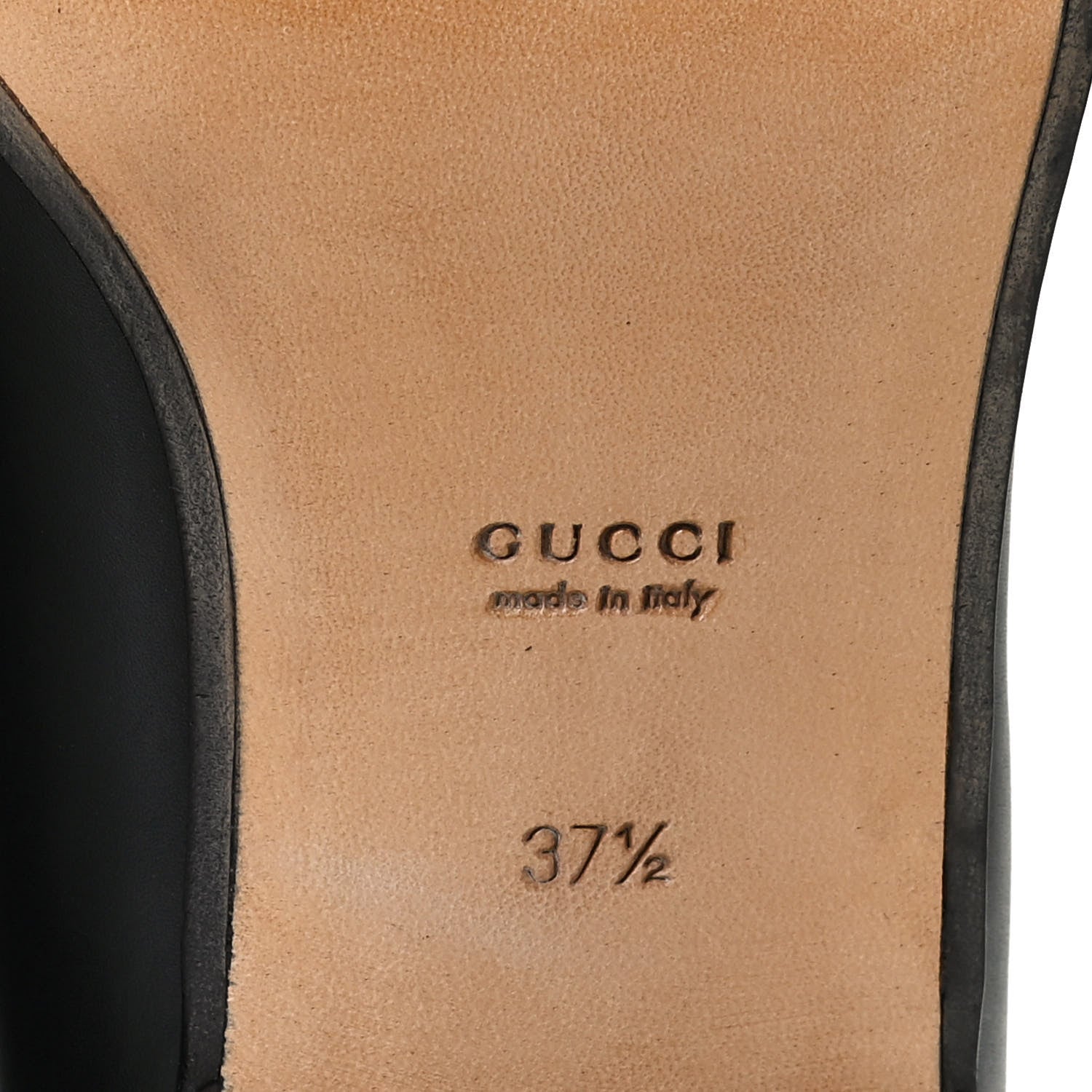 Gucci Calfskin Web Interlocking G Tassel Loafers 37.5 Black 9 of 11