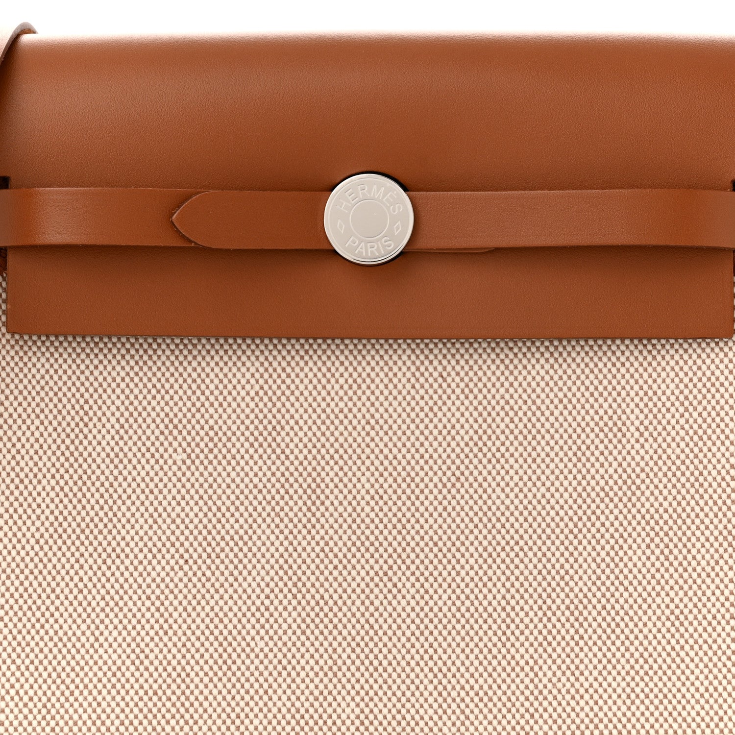 Hermes Military Toile Vache Hunter Herbag Zip Retourne 20 Ecru Beige Fauve 7 of 10