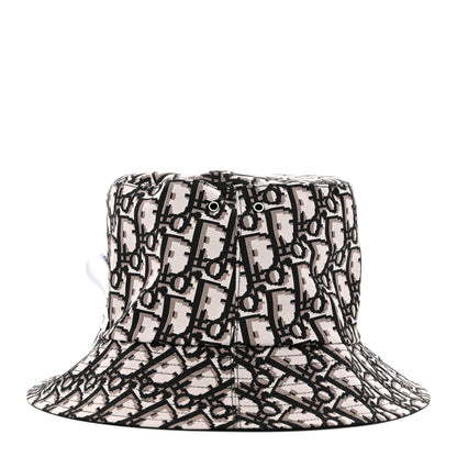 Christian Dior Oblique Reversible Teddy-D Brim Bucket Hat 57 Black 9 of 13