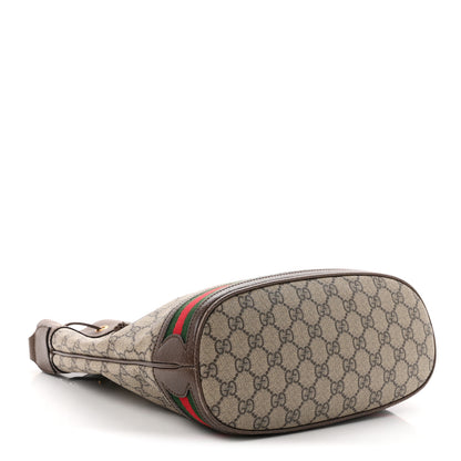 Gucci GG Supreme Monogram Web Ophidia Bucket Bag Brown 4 of 10