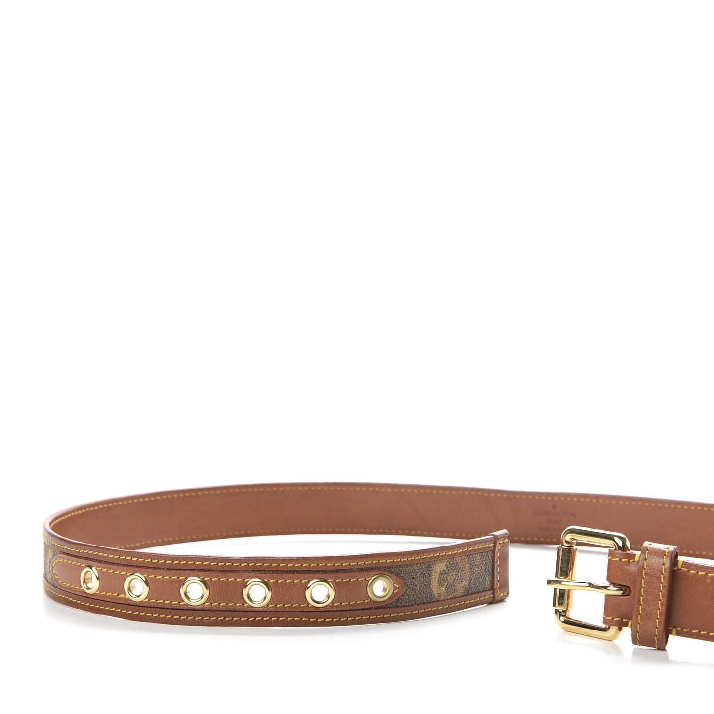 Monogram Rayures Tisse Belt 85 34