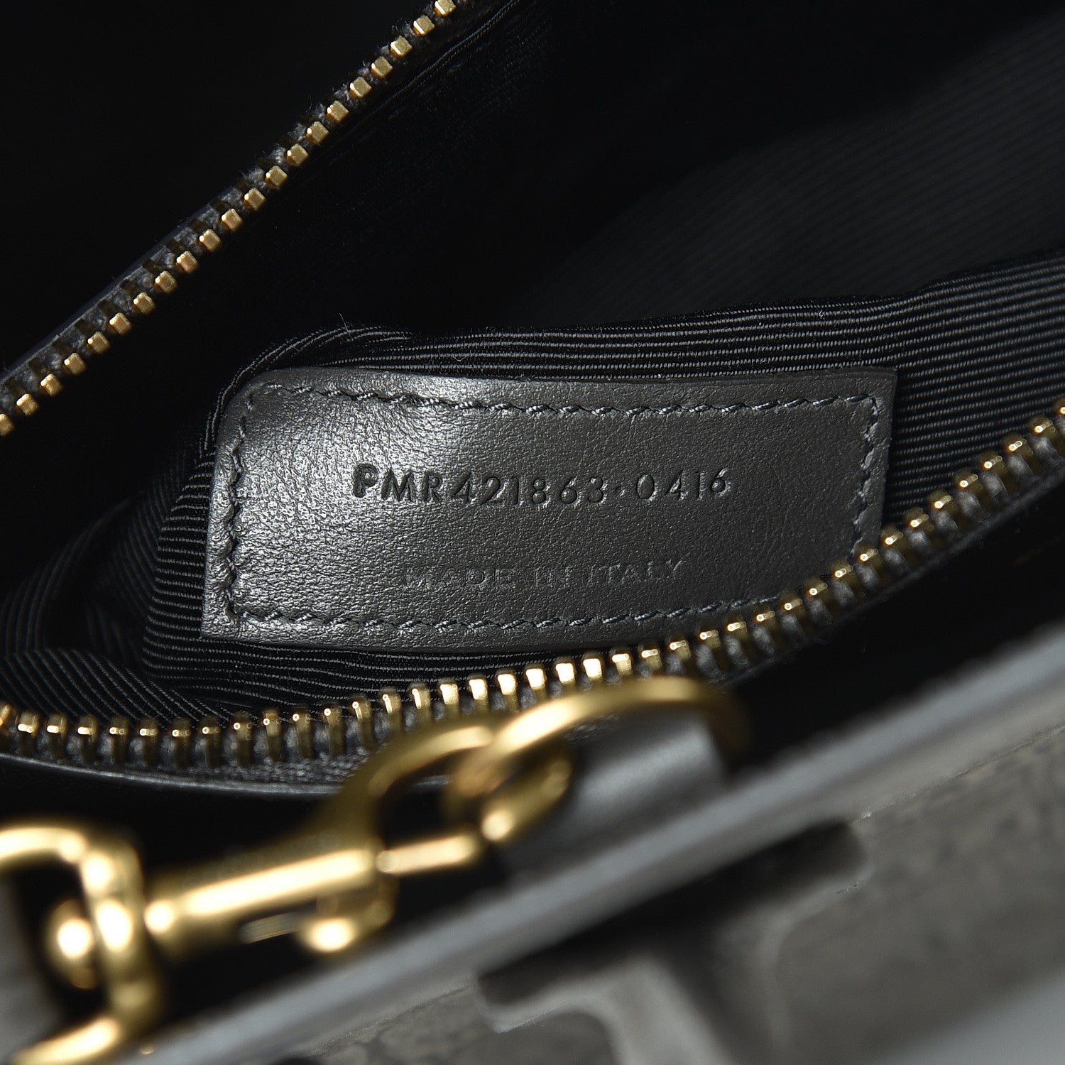 Saint Laurent Crocodile Embossed Nubuck Baby Sac De Jour Dark Anthracite 6 of 10