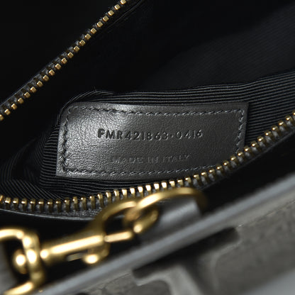 Saint Laurent Crocodile Embossed Nubuck Baby Sac De Jour Dark Anthracite 6 of 10