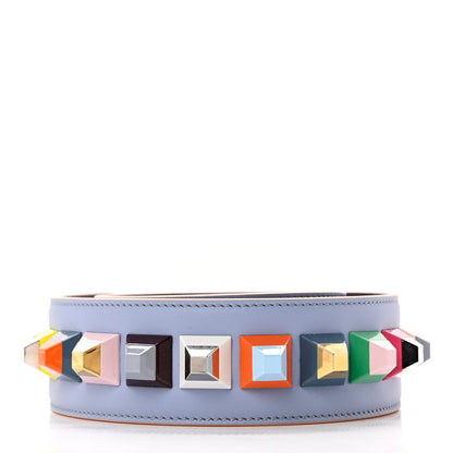Fendi Vitello Century Plexiglass Bi-Color Studded Strap You Azzurro Sky Multicolor 2 of 4