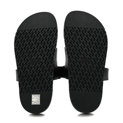 Hermes Calfskin Womens Chypre Sandals 39 Black 5 of 9