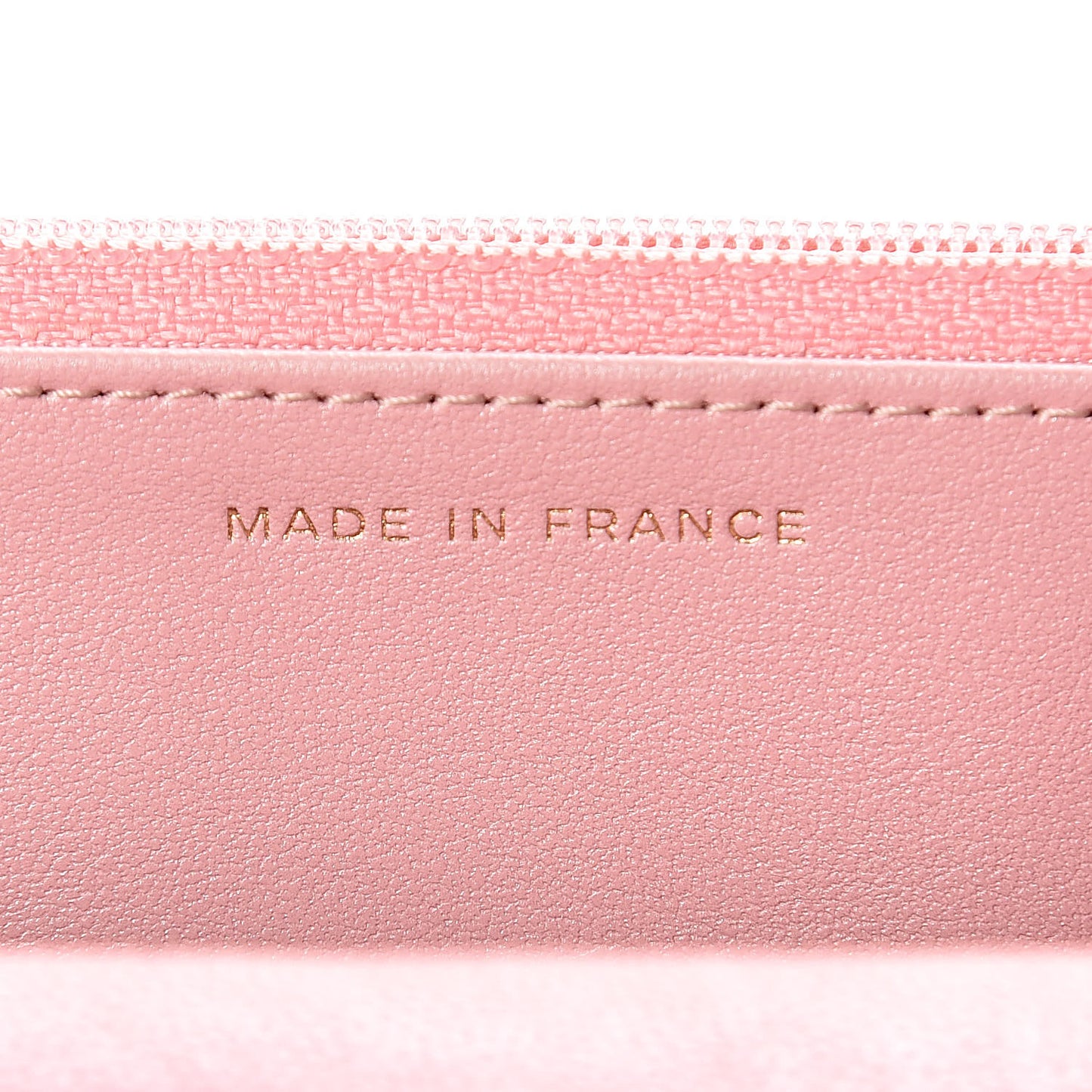 Iridescent Caviar Quilted Wallet on Chain WOC Rose Pink