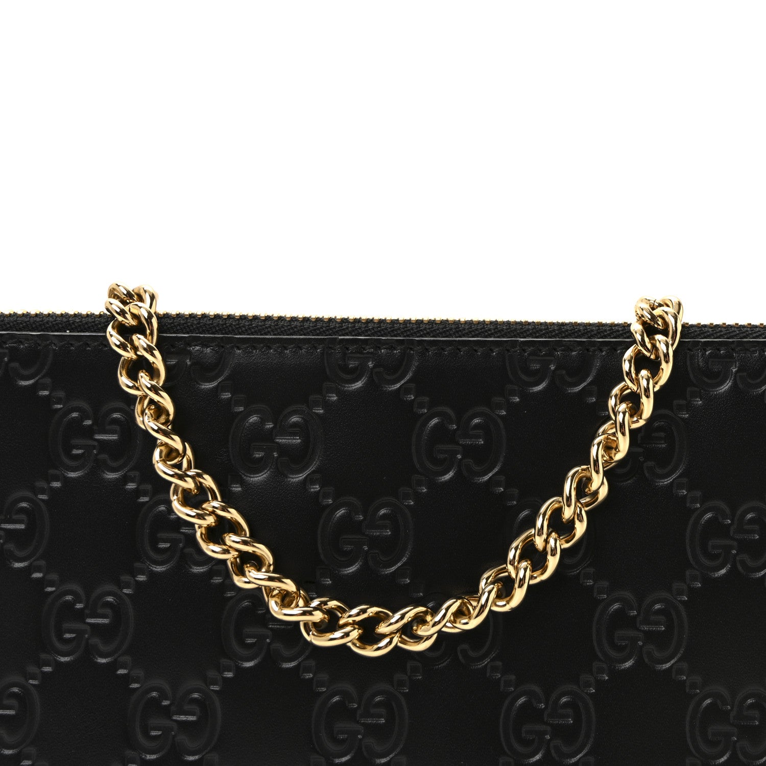 Gucci Guccissima Signature Wrist Wallet Black 7 of 9