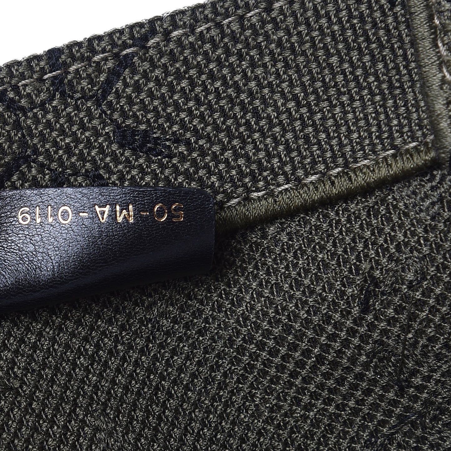Canvas Embroidered Graffiti Book Tote Vert
