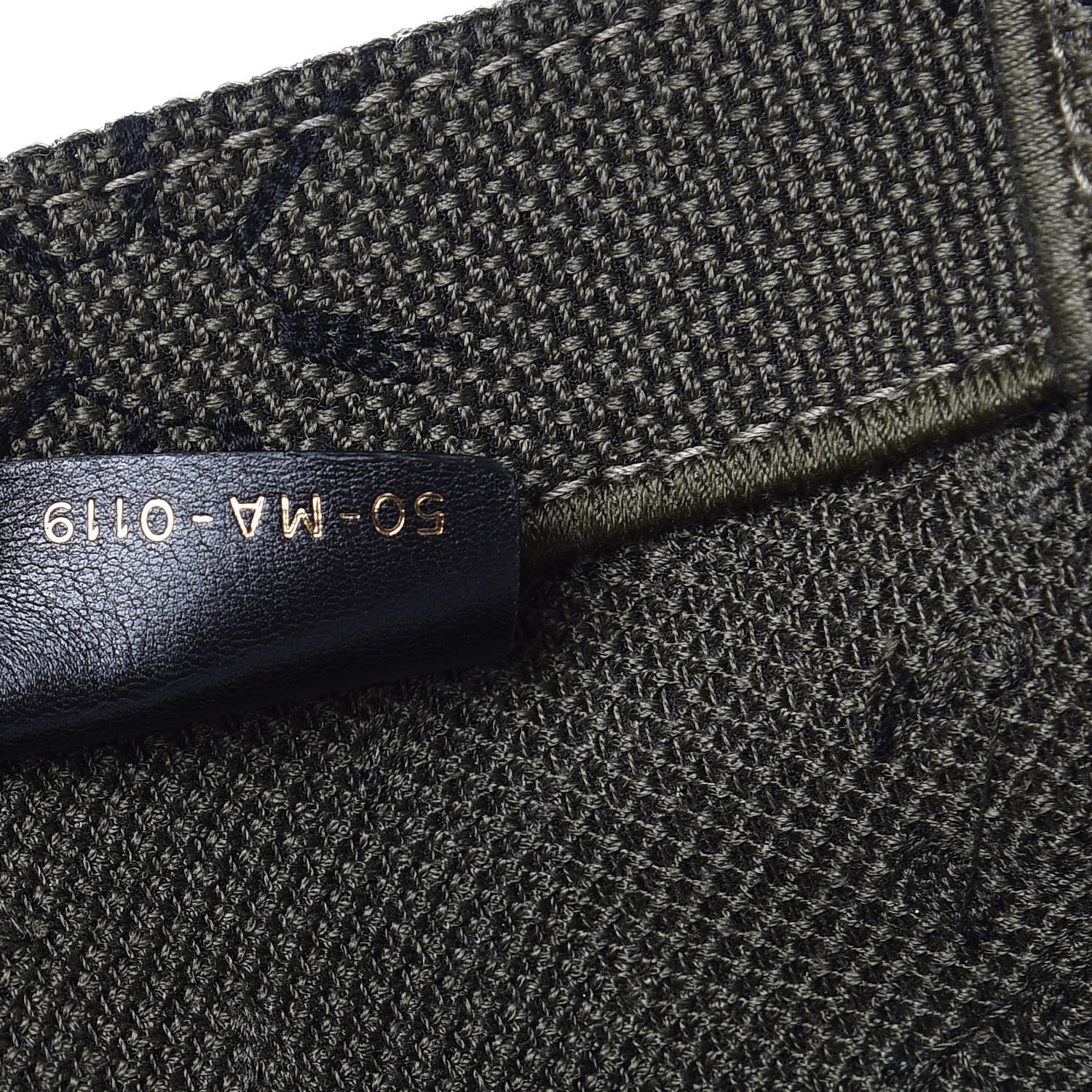 Christian Dior Canvas Embroidered Graffiti Book Tote Vert 7 of 8
