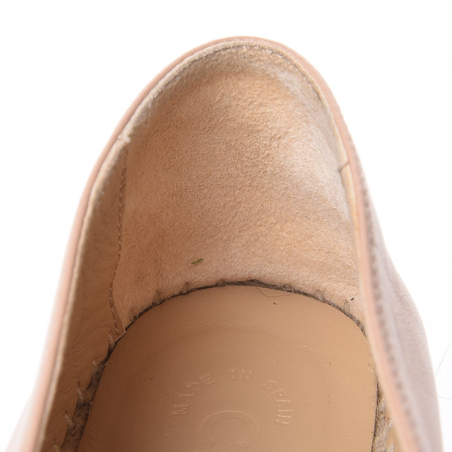 Chanel Lambskin CC Espadrilles 35 Nude 10 of 12