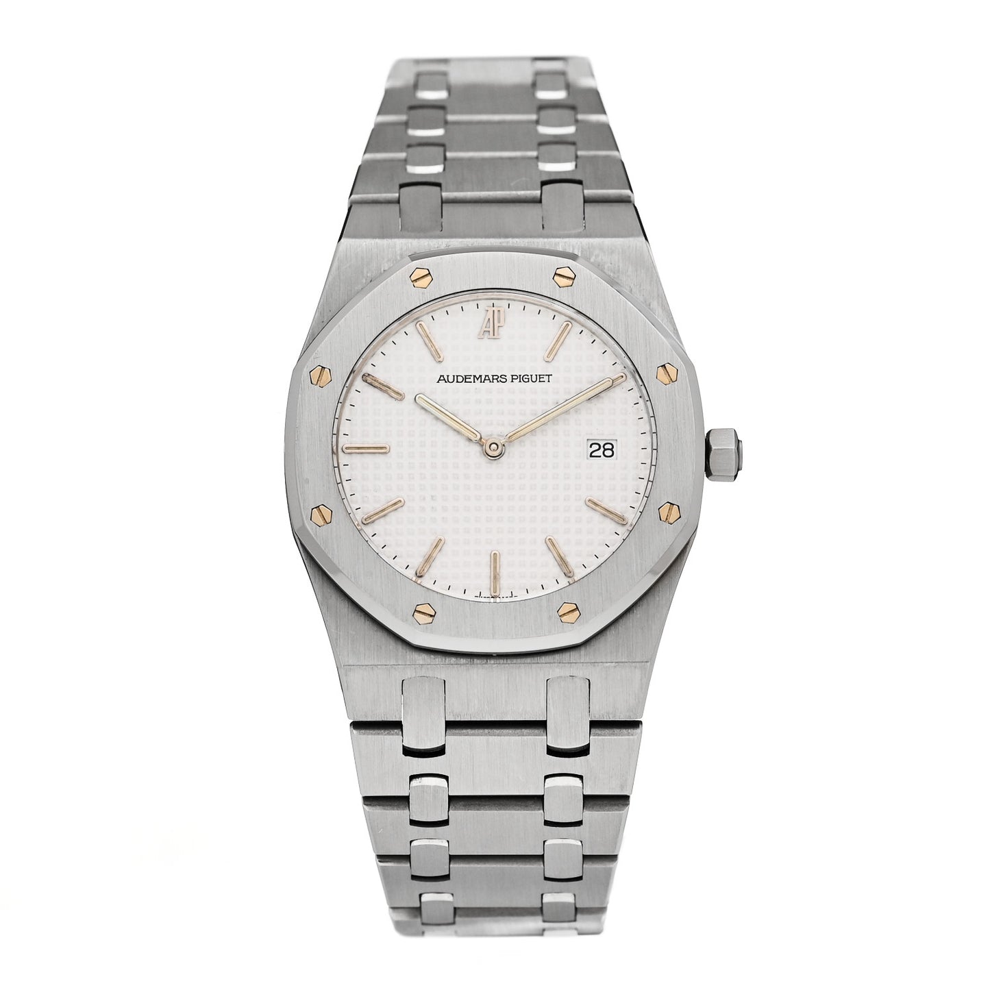 Stainless Steel 33mm Royal Oak Quartz Watch White 56175ST