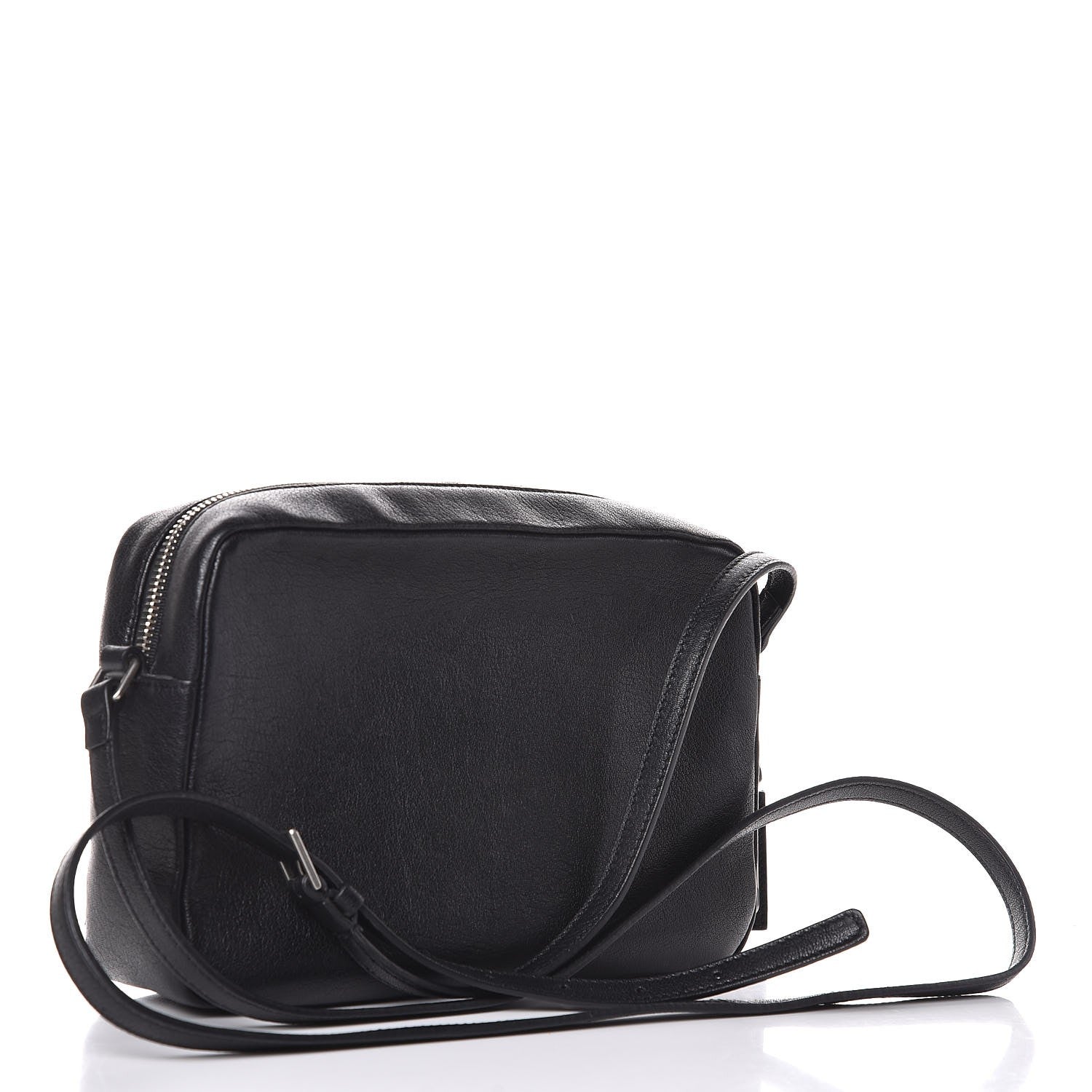 Saint Laurent Lambskin Monogram Small Lou Camera Bag Black 3 of 9