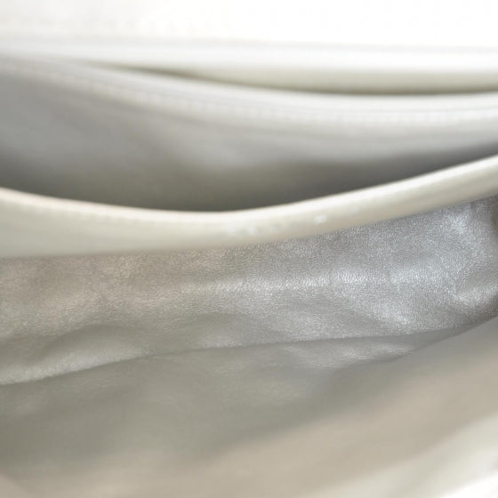 Chanel Lambskin Jumbo Flap Silver 7 of 10