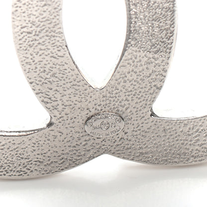 Chanel Baguette Crystal CC Brooch Silver 4 of 4