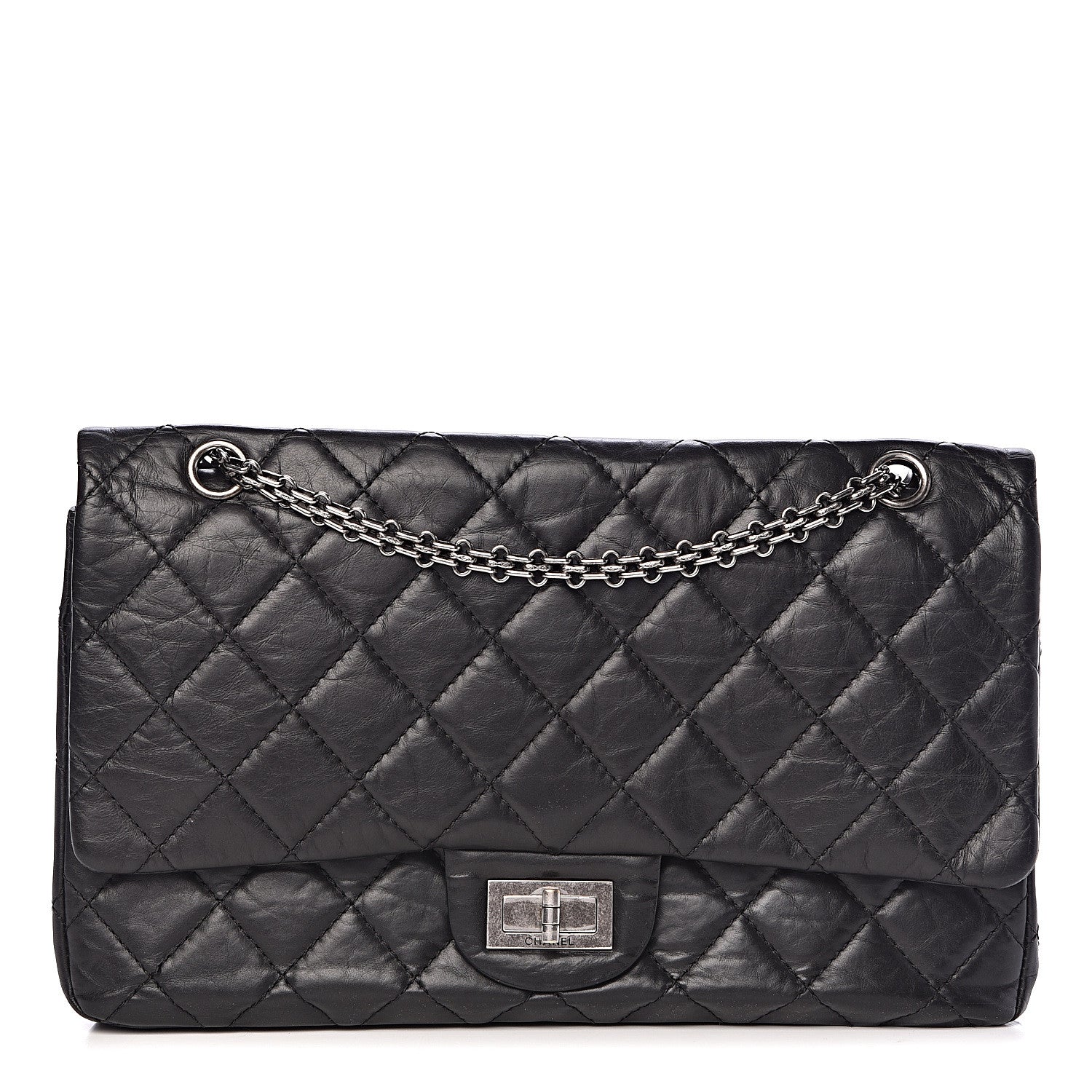 Chanel Aged Calfskin Quilted 2.55 Reissue 227 Flap Black 1 of 13