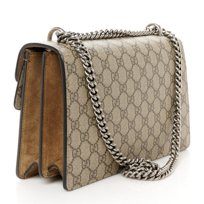Gucci GG Supreme Monogram Small Dionysus Shoulder Bag Taupe 3 of 13