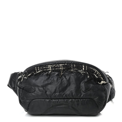 Chanel Nylon Tweed Coco Neige Belt Bag Black 1 of 4