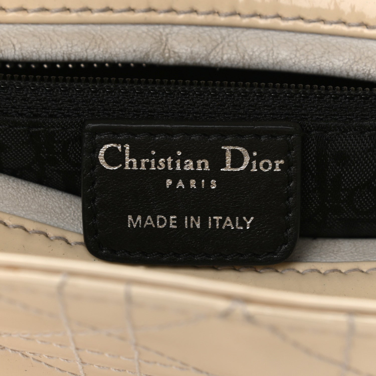 Christian Dior Patent Cannage Stitched Medium Lady Dior White 6 of 15
