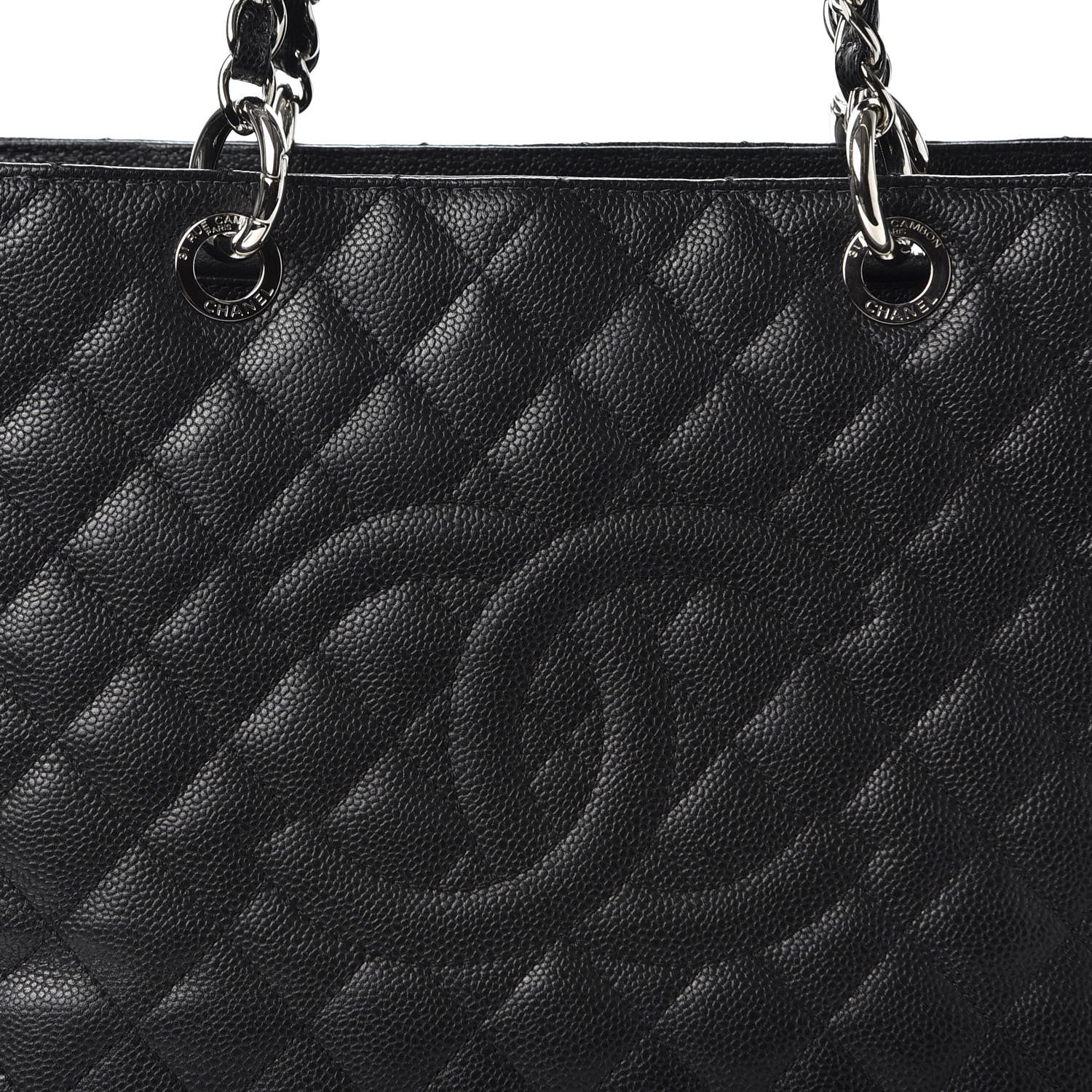 Chanel Caviar Quilted Grand Shopping Tote GST Black 2 of 9