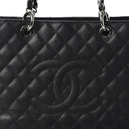 Chanel Caviar Quilted Grand Shopping Tote GST Black 2 of 9