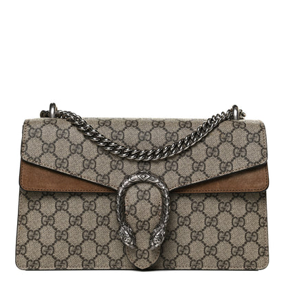 Gucci GG Supreme Monogram Small Dionysus Shoulder Bag Taupe 1 of 11