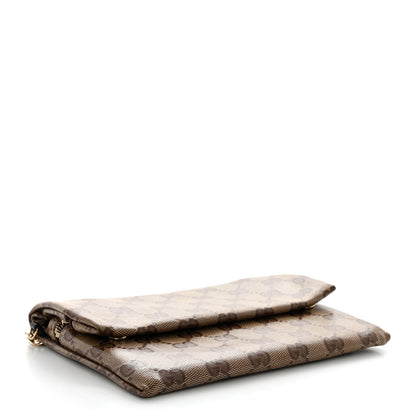 Gucci Crystal Monogram Wallet On Chain Beige Dark Brown 5 of 11