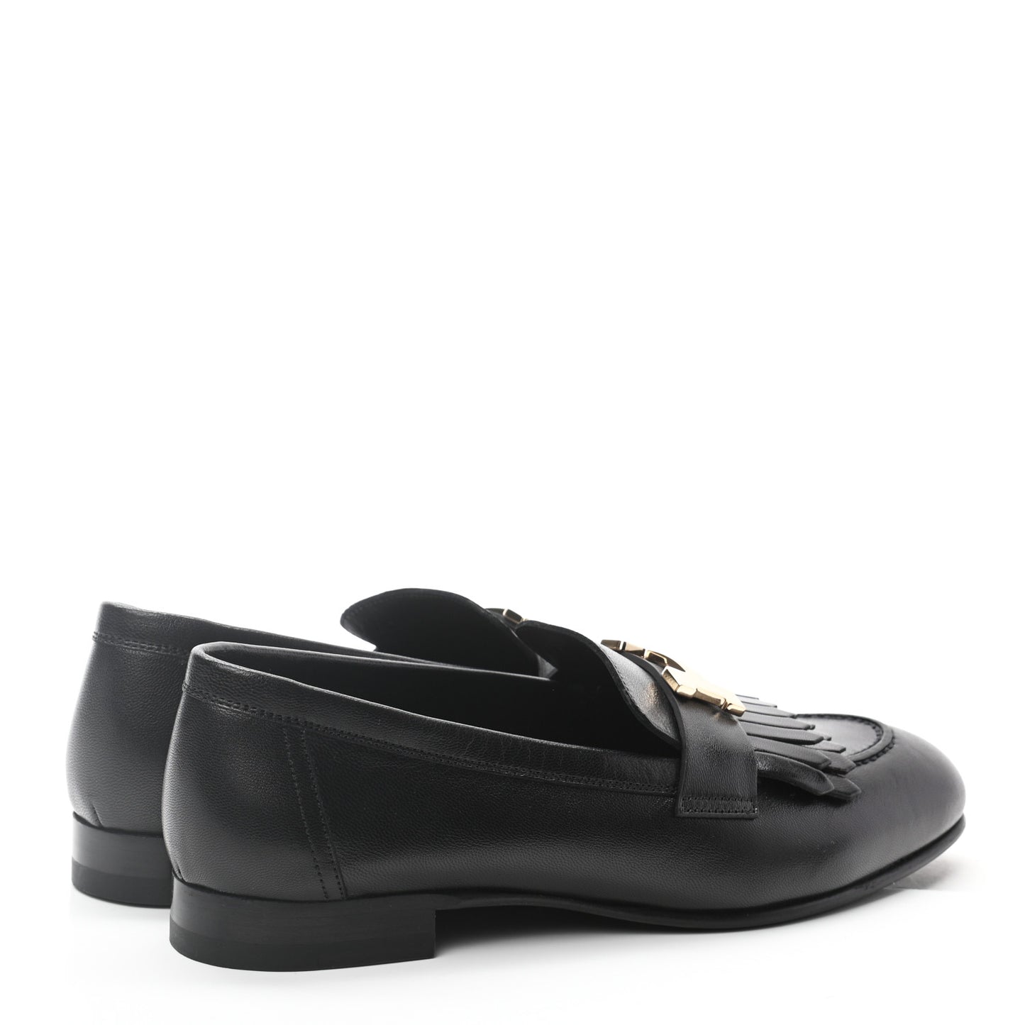 Goatskin Womens Royal Loafers 36 Black