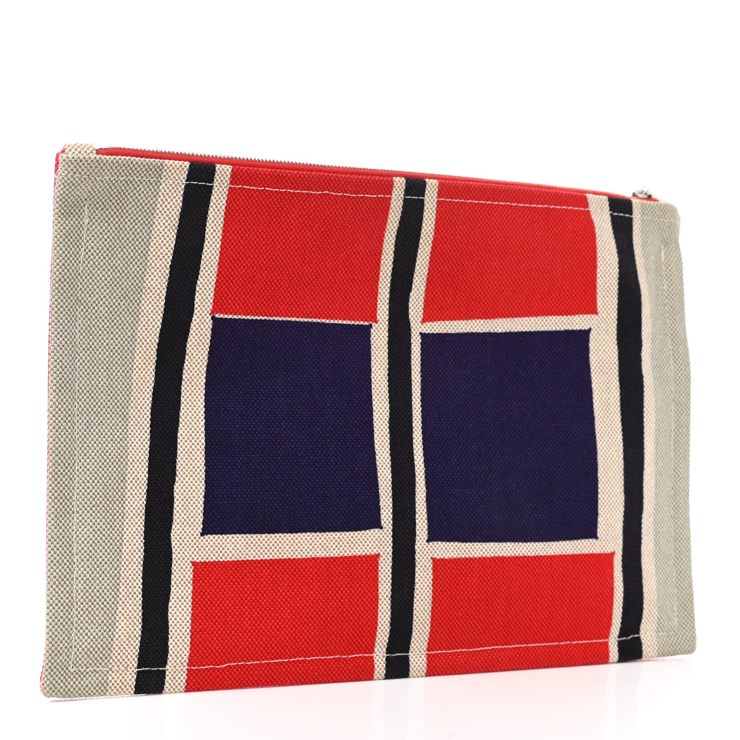 Hermes Toile Flat Waikiki Pouch Pink 3 of 6