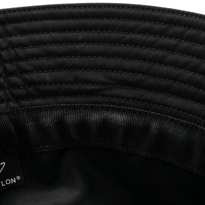 Prada Re-Nylon Metal Triangle Logo Womens Bucket Hat S Black 8 of 9