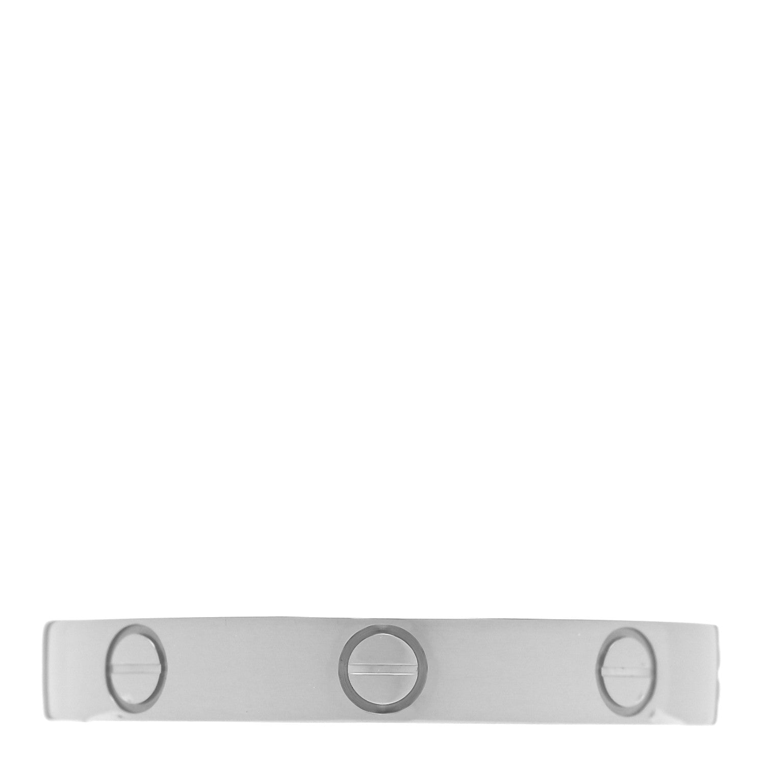 Cartier 18K White Gold 3.5mm LOVE Wedding Band Ring 65 11 1 of 4