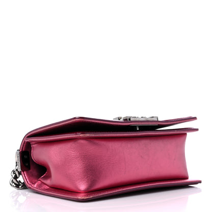 Chanel Metallic Patent Calfskin Quilted Small Boy Flap Pink 4 of 13