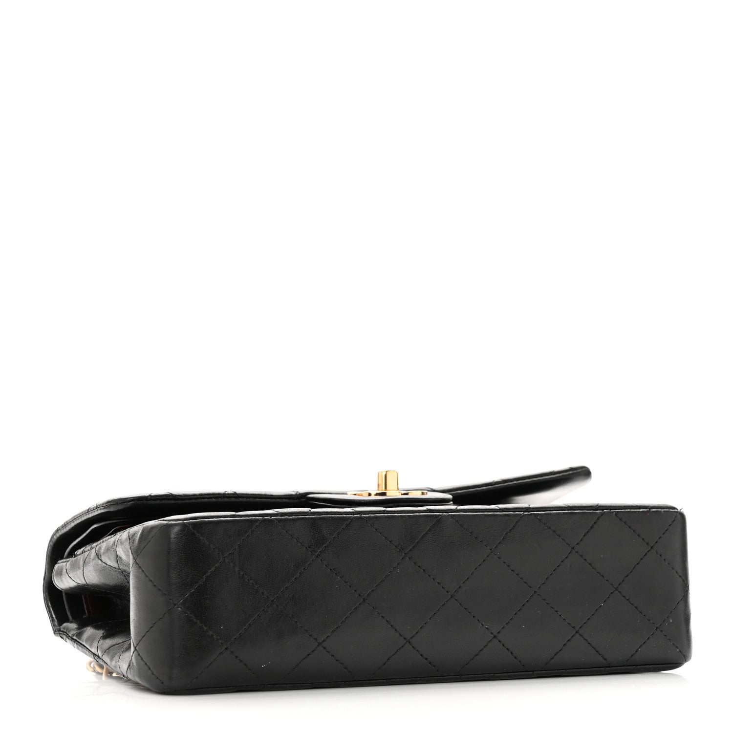 Chanel Lambskin Quilted Medium Double Flap Black 4 of 21