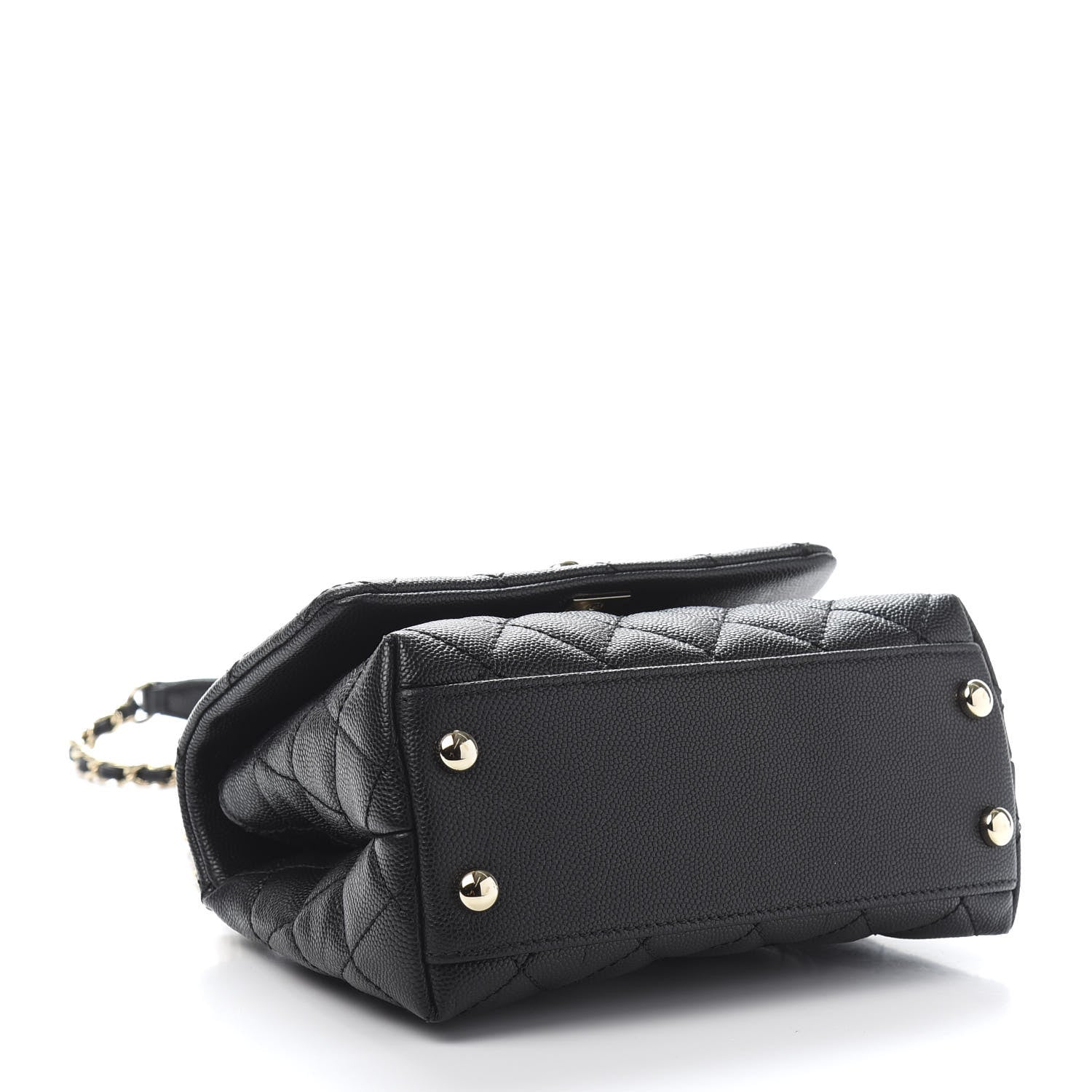 Chanel Caviar Quilted Extra Mini Coco Handle Flap Black 4 of 10