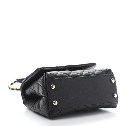 Chanel Caviar Quilted Extra Mini Coco Handle Flap Black 4 of 10