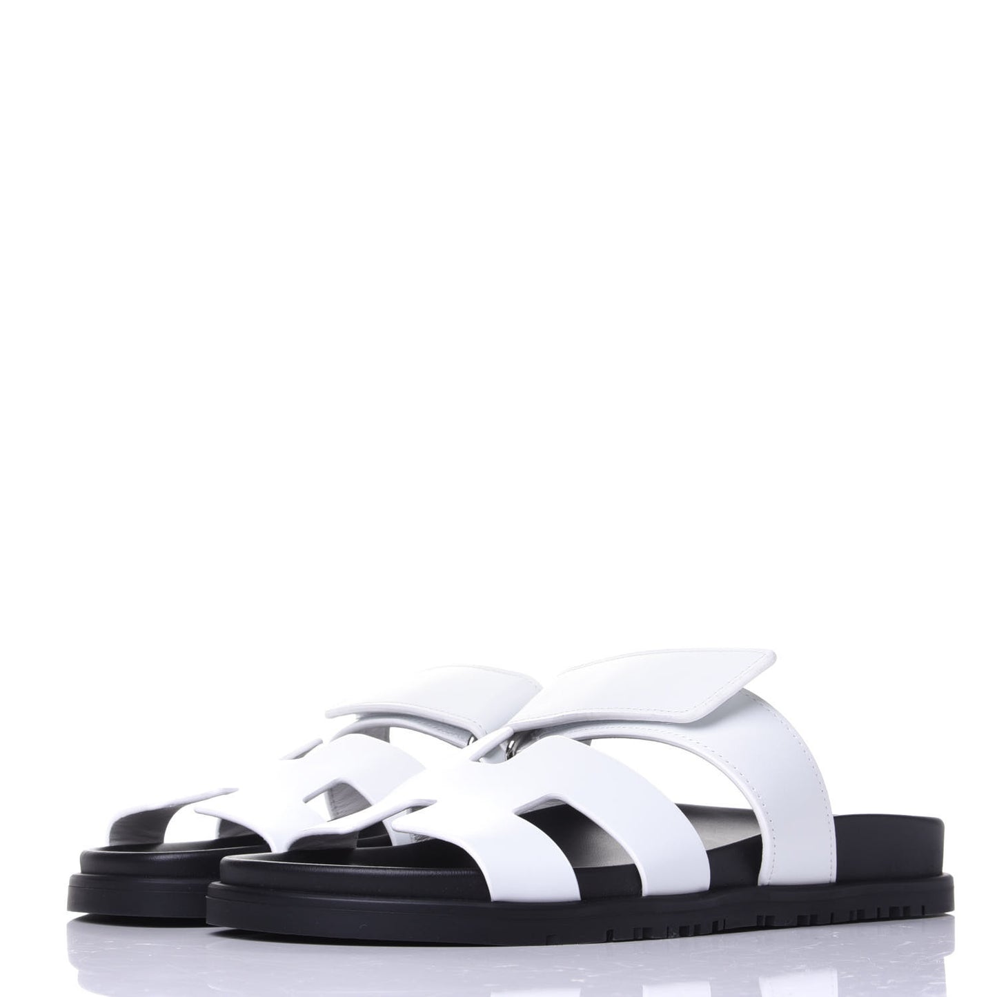 Calfskin Womens Chypre Sandals 37 White