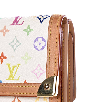 Louis Vuitton Monogram Multicolor Porte-Monnaie Billets Wallet White 8 of 11