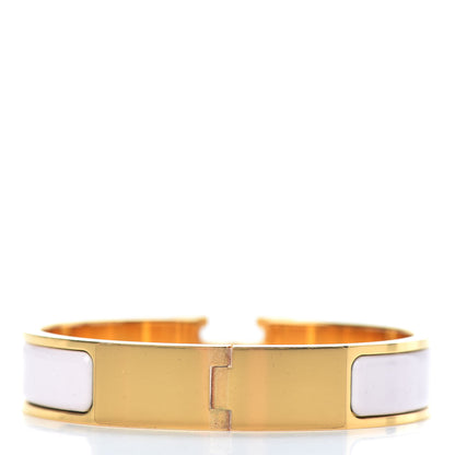 Hermes Enamel Narrow Clic Clac H Bracelet PM White 3 of 6