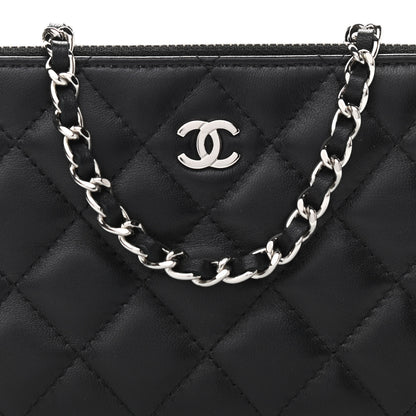 Chanel Lambskin Quilted Small Clutch With Chain Black 8 of 11
