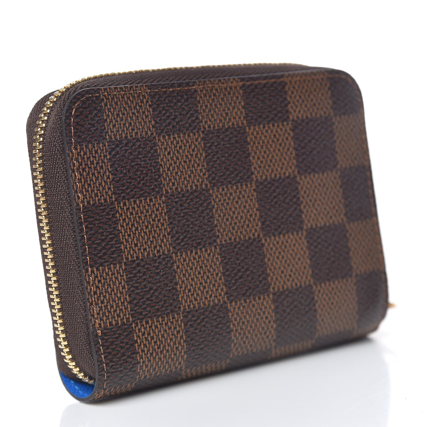 Louis Vuitton Damier Ebene 2019 Christmas Animation Zippy Coin Purse Blue 3 of 7