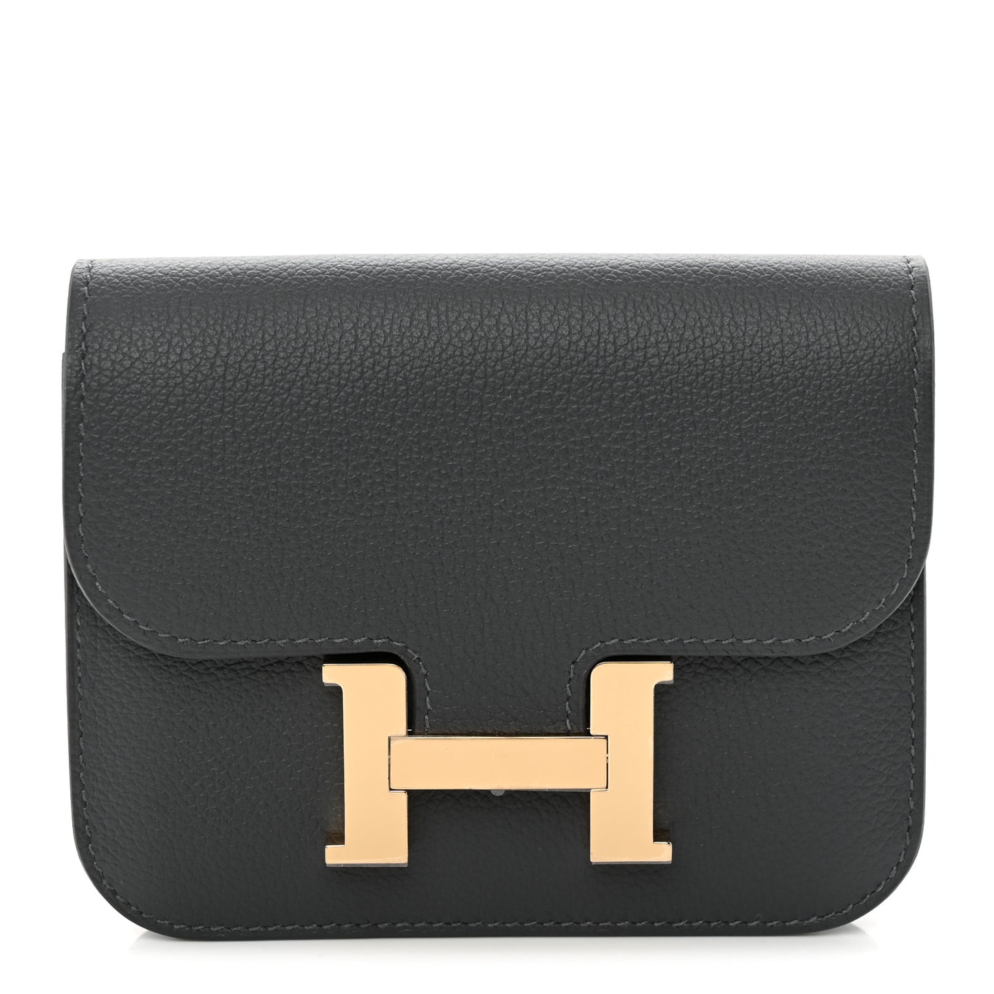 Evercolor Verso Constance Slim Wallet Ardoise Bleu Glacier