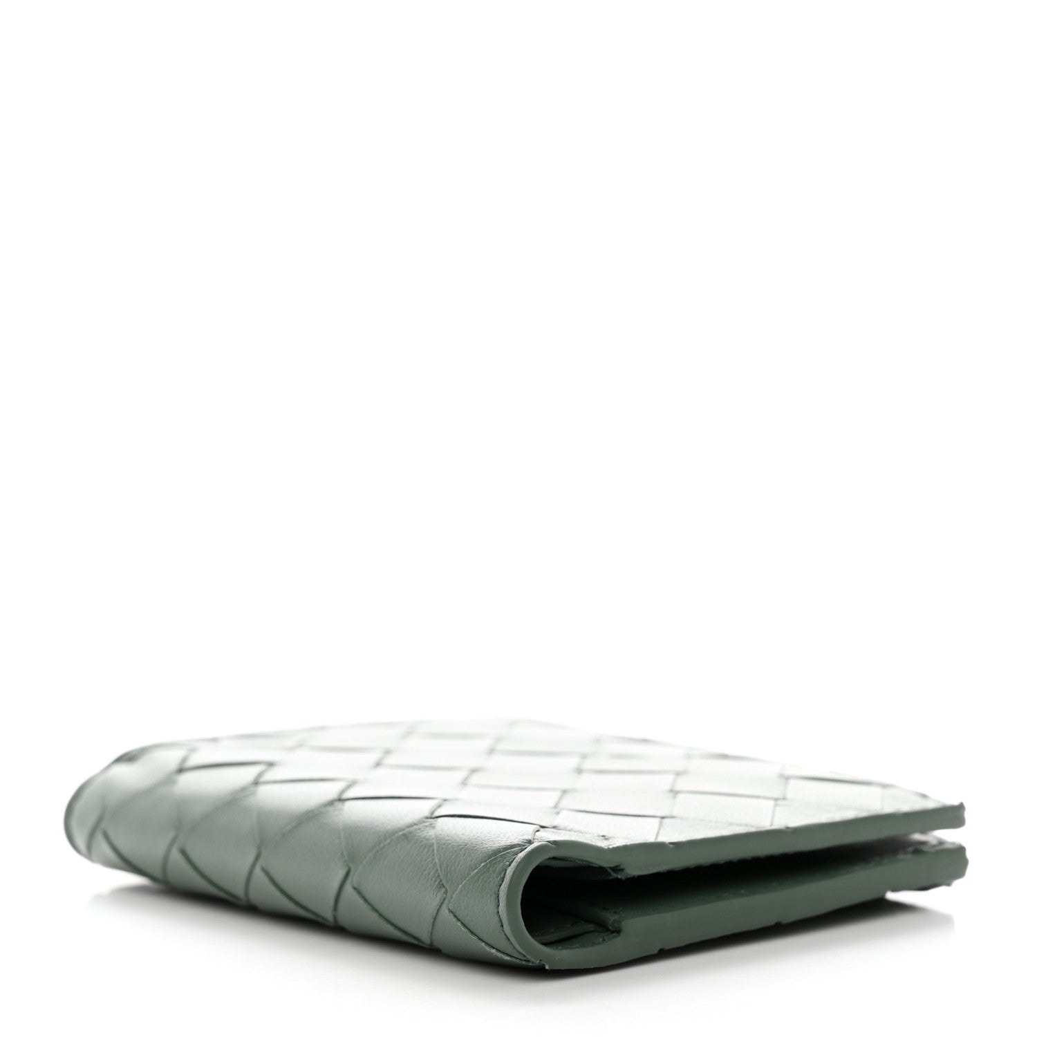 Bottega Veneta Nappa Intrecciato Bifold Zip Wallet Aloe 4 of 8