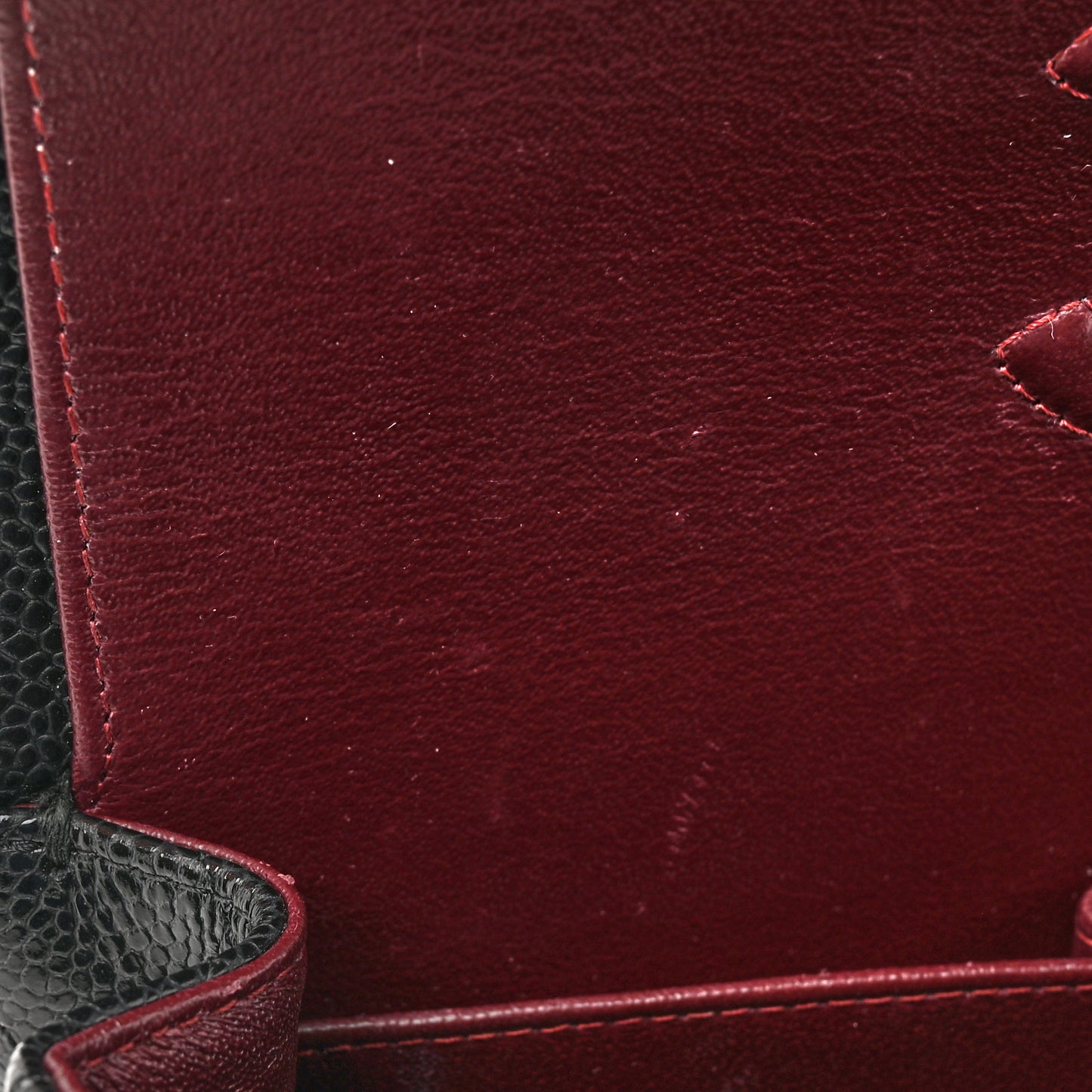 Caviar Quilted Small Double Flap Black