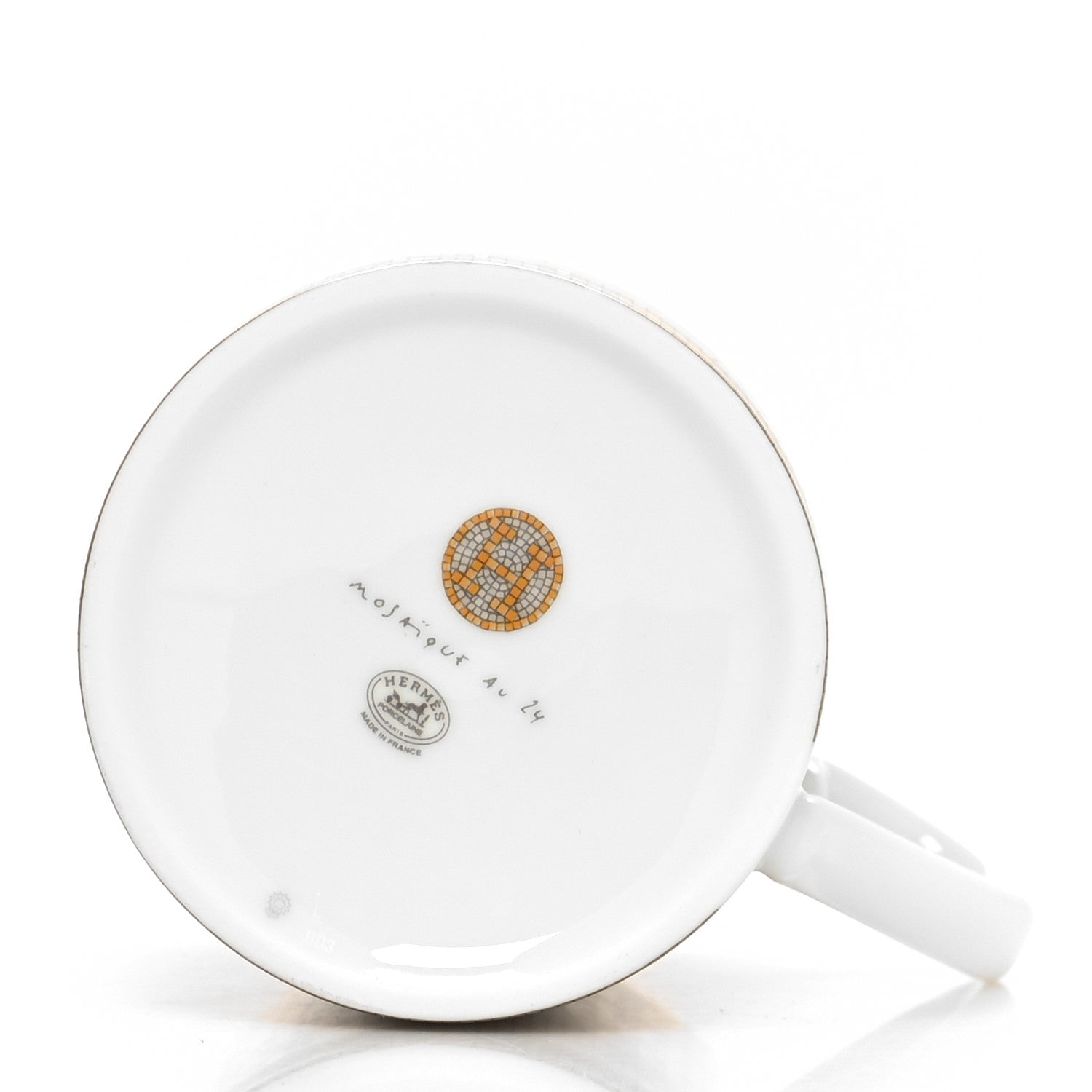 Hermes Porcelain Mosaique au 24 Mug Gold 5 of 7
