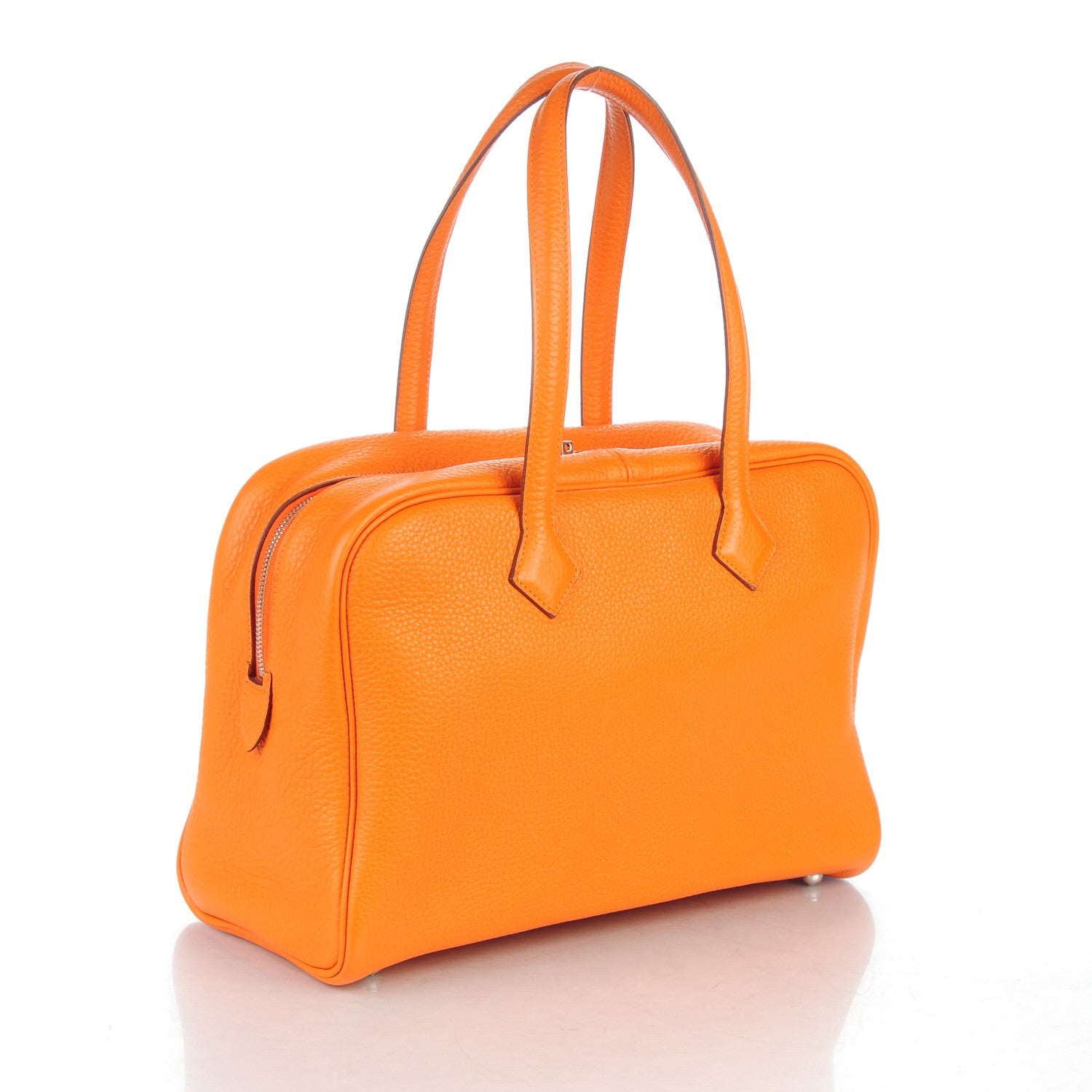 Hermes Taurillon Clemence Victoria II 35 Orange 4 of 9