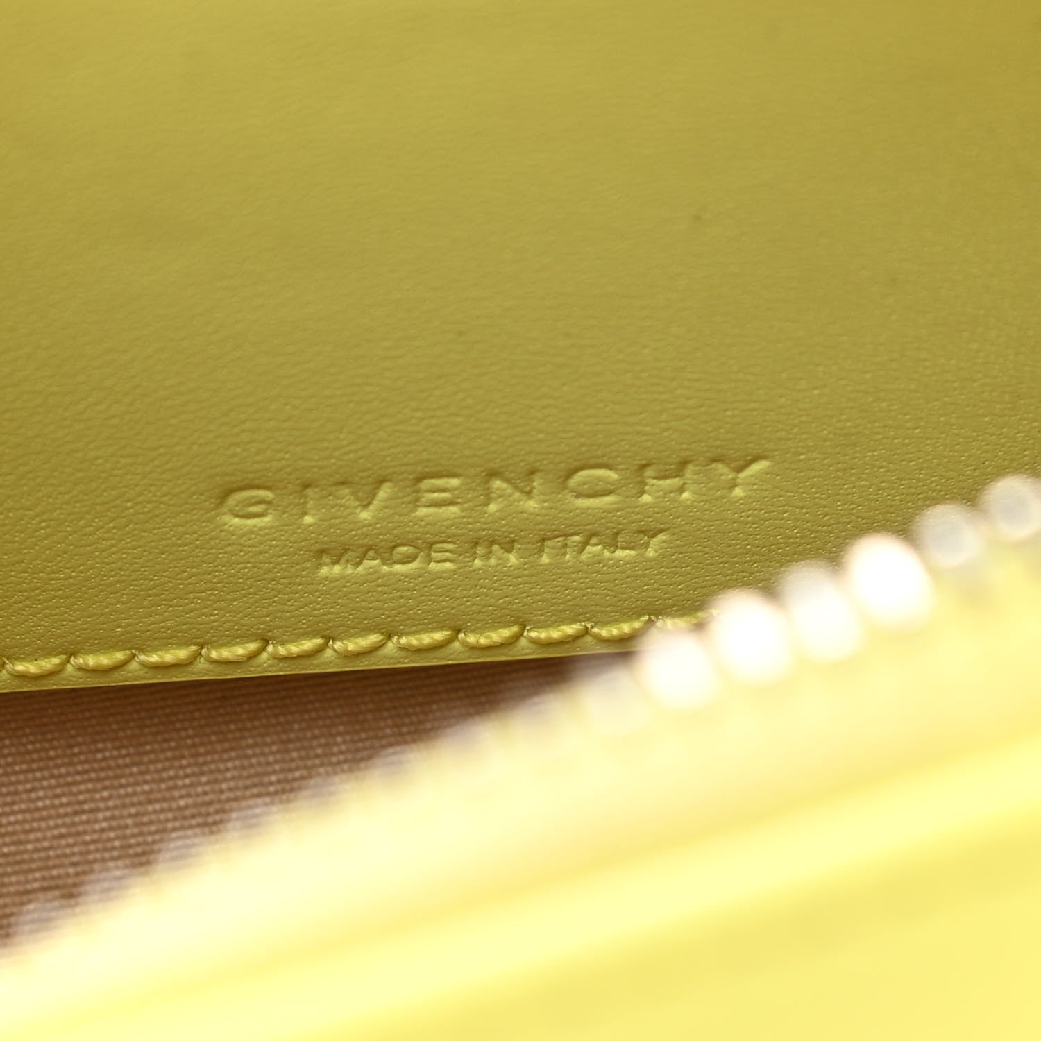 Givenchy Smooth Calfskin Nano Antigona Acid Yellow 6 of 9