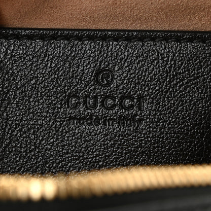 Gucci Monogram Matelasse Diagonal Small GG Marmont Chain Shoulder Bag Beige Black 6 of 10